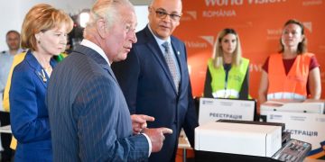 查爾斯王子訪視世界展望會烏克蘭難民收容中心